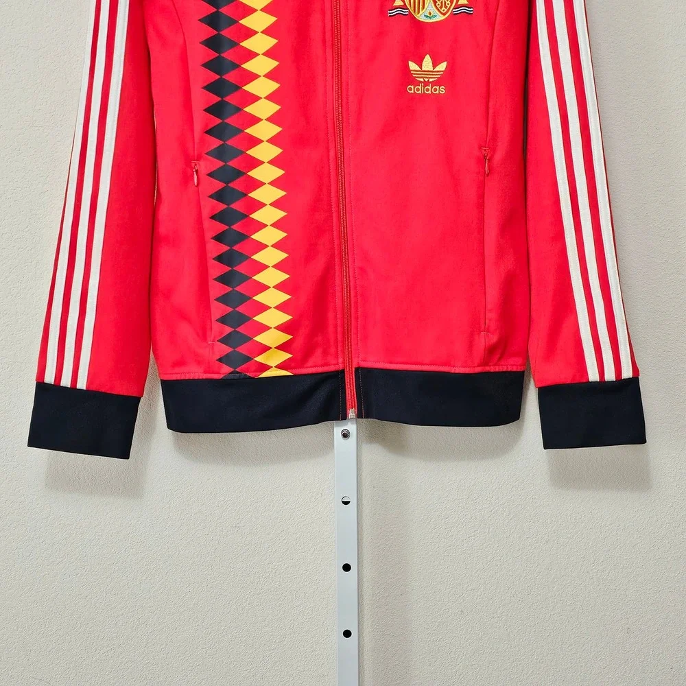 *RARE* ADIDAS Men's Spain Firebird World Cup Soccer Team Track Zip Jacket Sz M - Picture 6 of 15
